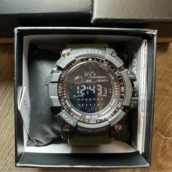 Activa X Invicta Digital Men's Watch - 56mm, Green (ACW8020-003) - Picture 3 of 10